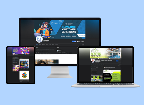 custom property website on laptop