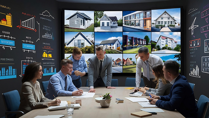 Agent reviewing social media listing ads